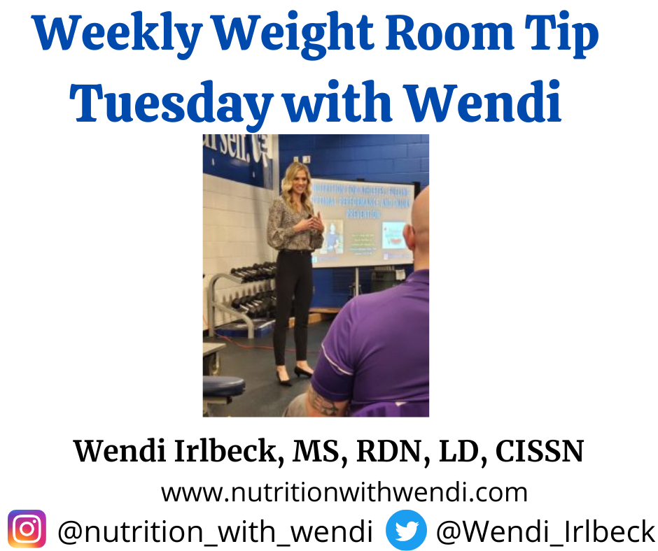 Weekly nutrition, health, and performance tips to share with your athletes! Powerful yet simple ways to bolster health and athletic performance from a registered dietitian!