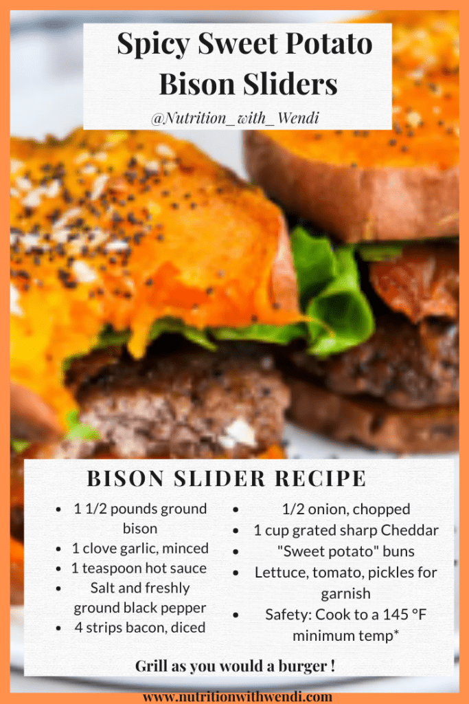 Spicy Sweet Potato Bison Sliders